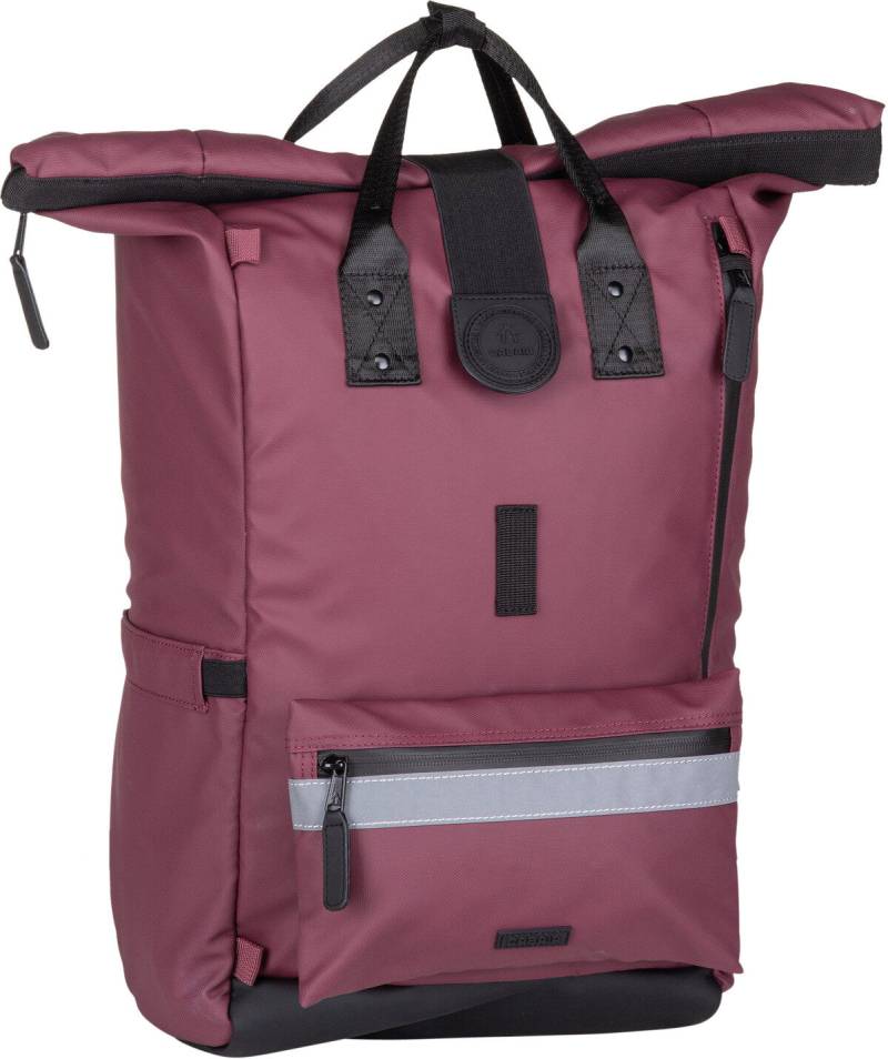 Cabaia Explorer Recycled Oxford Large  in Dunkelrot (42.9 Liter), Rolltop Rucksack von Cabaia