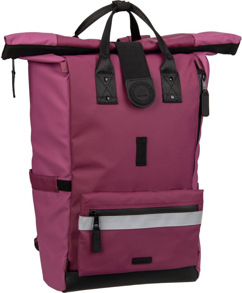 Cabaia Explorer Recycled Oxford Large  in Dunkelrot (42.9 Liter), Rolltop Rucksack von Cabaia