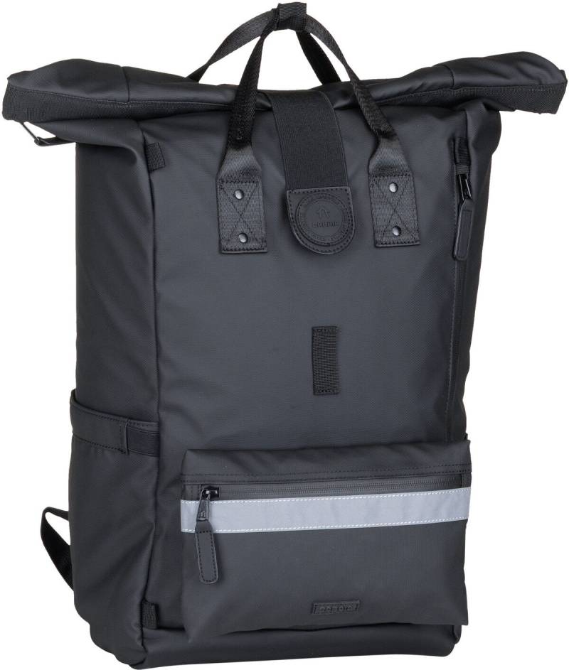 Cabaia Explorer Recycled Oxford Large  in Schwarz (42.9 Liter), Rolltop Rucksack von Cabaia