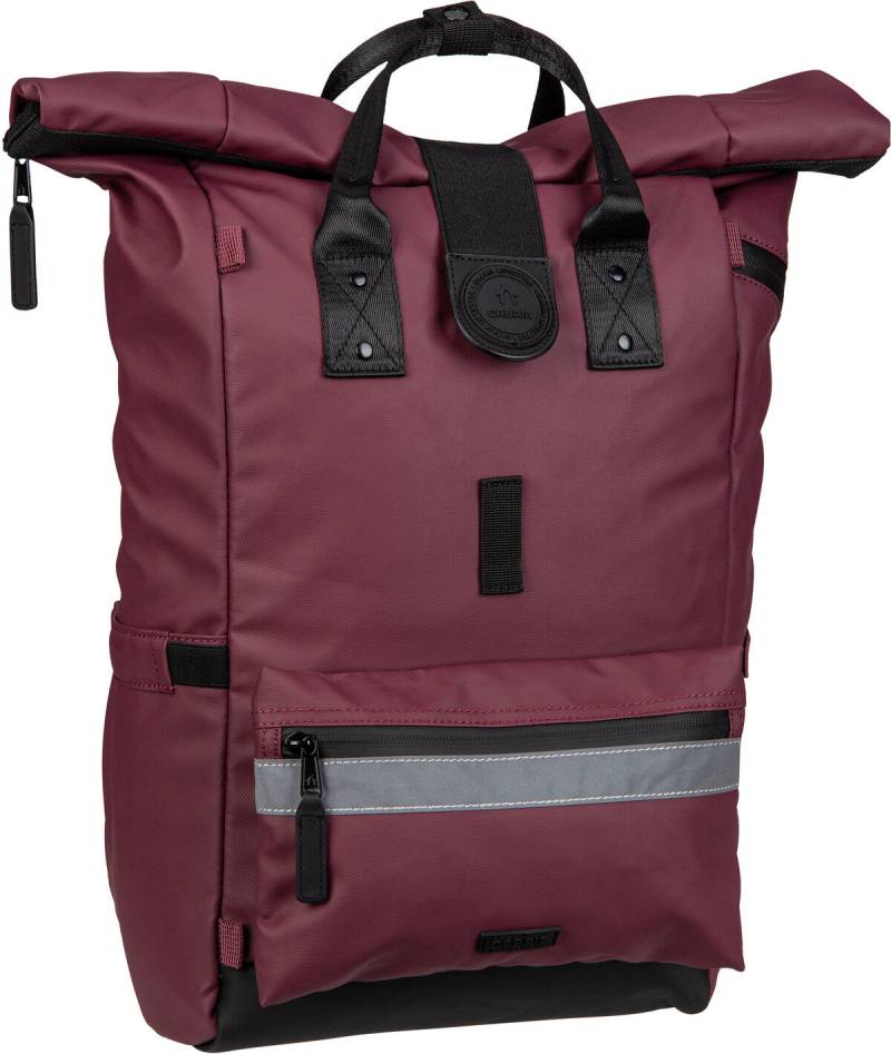 Cabaia Explorer Recycled Oxford Medium  in Dunkelrot (27.1 Liter), Rucksack / Backpack von Cabaia