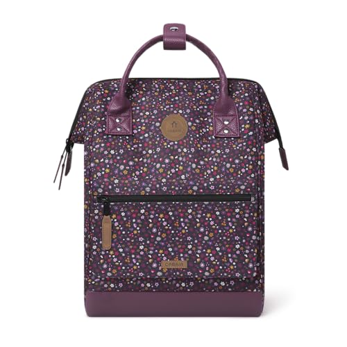 Cabaïa - Adventurer Rucksack Lausanne Medium 18L - Wasserabweisend - Laptopfach bis zu 13 Zoll - 2 Vordertaschen - vegan zertifiziert - Rucksack für Reisen und Arbeit, Damen & Herren - Violett von Cabaïa
