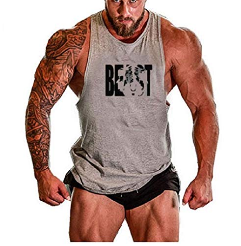 Cabeen Herren Beast Bodybuilding Stringer Tank Top Fitness Sleeveless Unterhemd Muskelshirt von Cabeen