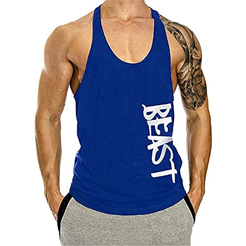 Cabeen Herren Beast Druck Bodybuilding Tank Tops Weste Muscleshirt Trägershirt Unterhemd von Cabeen