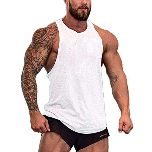 Cabeen Herren Bodybuilding Muscleshirt Tank Tops Muskel Trägershirt Unterhemd Baumwolle von Cabeen