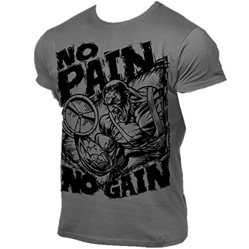 Cabeen Herren Gym Fitness Bodybuilding T-Shirt Für Workout, Training - Slim Fit，Rundhals Print von Cabeen
