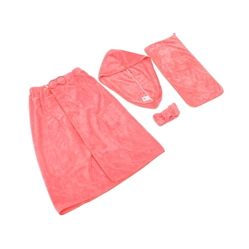 Cabilock Wickeltuch Set Für Damen Mit Duschhut Stirnband Badehandtücher Aus Polyesterfasern Bequem Und Langlebig Für Spa Und Zuhause von Cabilock