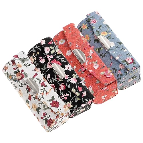 Cabilock 1 Satz Lippenstift Box Parfüm Glitzernde Lippenstifte Make Up Pinselhalter Tönungs Lippenstift Organizer Make Up Etui Make Up Organizer Und Aufbewahrungsdeckel 4 Stück von Cabilock