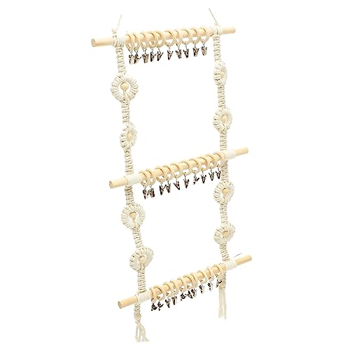 Cabilock 1 Satz Stirnband Haarnadelspeicherregal Halter Bands Bögen Bogen montiert hängender Haarschleifen-Organizer Organizer für Haarwerkzeuge Haarschmuck-Organizer für Mädchen Holz von Cabilock