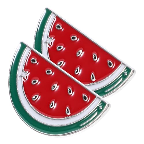 Cabilock 1 Satz Wassermelonen Broschen Clip Legierung Anstecknadeln Für Damen Herren Kleidung Clips Für Schals Pullover Festliche Anlässe 2 Stück von Cabilock