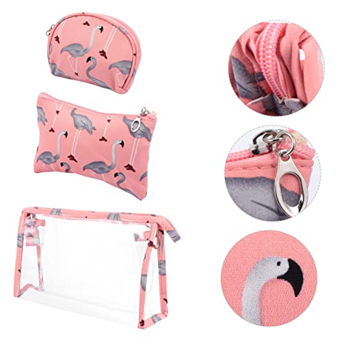 Cabilock 1 Aufbewahrungstasche Schwan-Make-up-geldbörse Flamingo-Kosmetikkoffer Schminktaschen Für Tiere Männer Waschen Rasierbeutel Cartoon-bürstenbehälter Reisen Make-up-Box Karikatur Pu von Cabilock