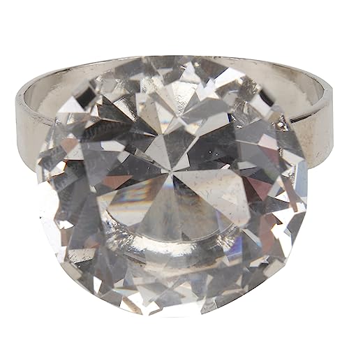 Cabilock 1 Stück Wunderschöner Kristallring für Damen Eleganter Fingerring mit Einzigartigem Design für Verlobungen Hochzeiten und Valentinstagsgeschenke Weißer Geschenkbox von Cabilock
