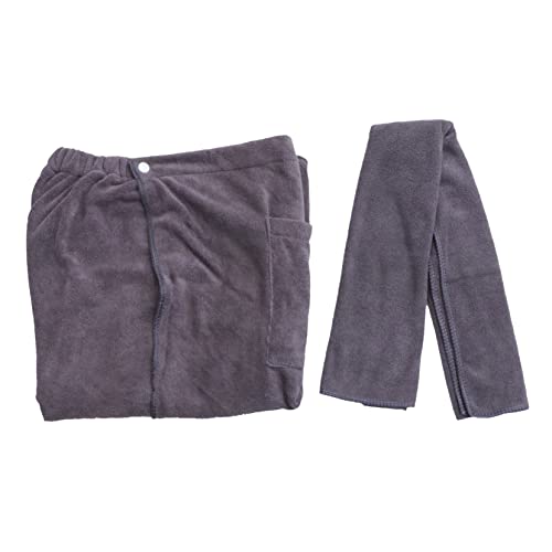 Cabilock Herren Badetuch aus Mikrofaser Tragbarer Baderock Saugfähiger Strandbademantel Komfortabel und Hautfreundlich für Zuhause und Reisen von Cabilock