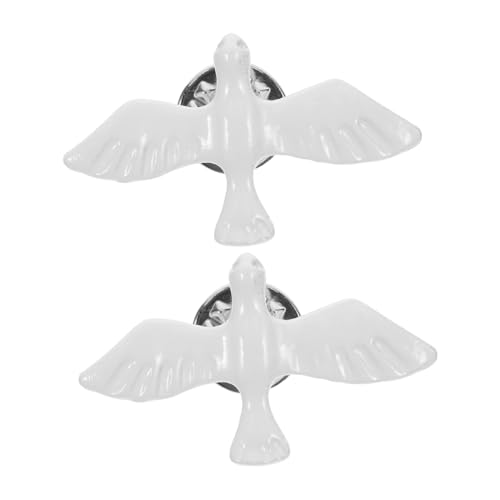 Cabilock 2stücke Taubenanstecknadel Vogelbrustnadel Religiöse Anstecknadel Für Heilige Kommunion Taufe Konfirmation Spirituellen Schmuck von Cabilock