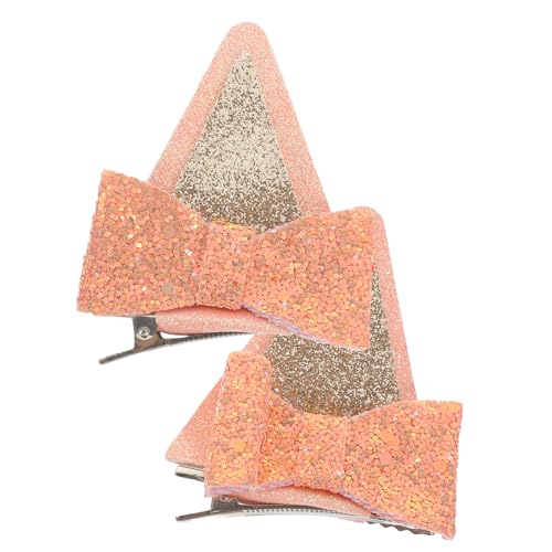 Cabilock 2 Stück Haarspangen Mit Schleife Für Jungen Und Mädchen Für Geburtstagspartys Haarspangen-accessoires Im Cat-the-stuff-stil Kompatibel Mit Dünnem Bis Dickem Haar von Cabilock