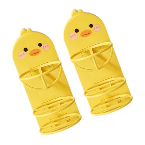 Cabilock 2 Stück Makeup Sponge Halter Cartoon Enten Design Wandmontage Ohne Bohren Puderquaste Organizer Trocknungsständer Für Make Up Schwämme Badezimmer Schlafzimmer von Cabilock