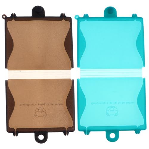 Cabilock 2 Stück Masken Organizer Gesichtsmasken Tragbarer Masken Aufbewahrungsordner Maskenordner Haushaltsmaskenhalter Masken Aufbewahrungsclips Maskenbehälter Aufbewahrungskoffer von Cabilock