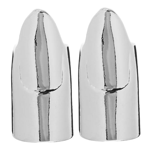 Cabilock 2 Stück Metall Fingernagelringe mit Offenem Design Punk Nagelspitzen Schmuck für Frauen Modisch Robust Vielseitig für Party Cosplay und Alltag Geeignet von Cabilock