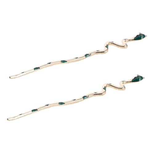 Cabilock 2stücke Schlangen-haarstäbe Aus Legierung Für Frauen Haarschmuck Für Dutts Stilvoller Schmuck Für Halloween Und Hochzeiten Haarstäbchen Für Haare von Cabilock