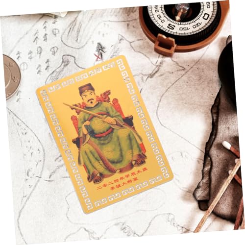 Cabilock 2 Stück Teiliges Chinesische Schutzkarte Tai Sui Leichte Amulettkarten für Geldbörse Authentische Glückskarten mit Feiner Verarbeitung Tragbar für Auto Büro Traditionelles Feng von Cabilock