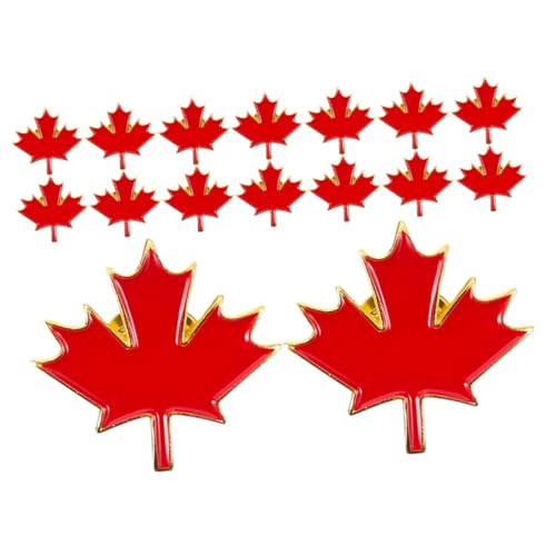 Cabilock 25 Stück Teiliges Maple Leaf Broschen Langlebige Metall Anstecknadeln Modische Leichte Ahornblatt Abzeichen für Kleidung Taschen Hüte Stilvolle Vielseitige Herbst Accessoires von Cabilock
