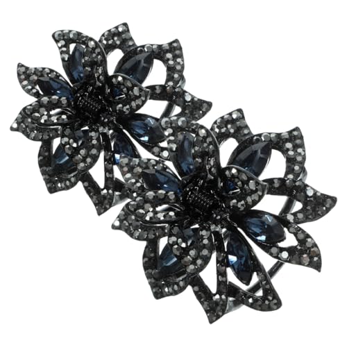 Cabilock 2stücke Haarklammern Mit Blumen-strasssteinen Für Frauen Und Mädchen Rutschfeste Haarstyling-zubehör Elegant Für Hochsteckfrisuren Und von Cabilock