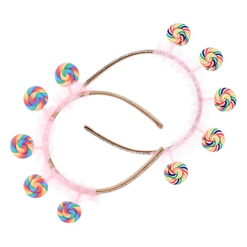 Cabilock 2er-pack Candy Princess-stirnbänder Lollipop-kostüm Für Kinderpartys & - Bezauberndes Cartoon-design - Weiche Und Bequeme Kopfbedeckung Für Kleinkinder von Cabilock