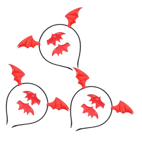 Cabilock 3 Satz Teiliges Fledermaus Stirnband Halloween Haarschmuck Leicht Langlebig für Damen Karneval Cosplay Party Festliches Kostüm Zubehör von Cabilock