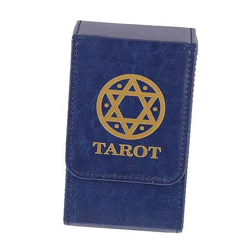 Cabilock 3 Stück Hexagramm-Aufbewahrungsbox Tarot-Aufbewahrungsbehälter Wicca liefert universeller Organizer Spielkarten-Organizer Tarotkartenhalter Tarot-Kanister Tarothalter Pu Blau von Cabilock