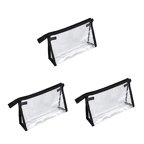 Cabilock 3st Reisetasche Für Flüssigkeiten Reise Durchsichtiger Kulturbeutel Flughafentasche Durchsichtige Reisetasche Kulturbeutel Für Damen PVC-Tasche Reisen Kosmetik Transparente Tasche von Cabilock