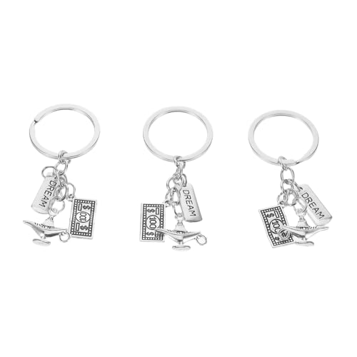 Cabilock 3 Stück Vintage Schlüsselanhänger im Orientalischen Stil Kreativer Anhänger für Rucksack Geldbörse und Schlüssel Leichter Charm mit Traum und Glücksbotschaft von Cabilock