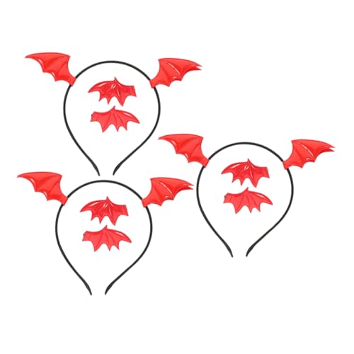 Cabilock 3satz Fledermaus-kopfbedeckung Mit Clips Gruseliges Stirnband Für Halloween Und Cosplay Fledermausflügel-haarteil Aus Materialien Langlebig Und Leicht Tragbar von Cabilock