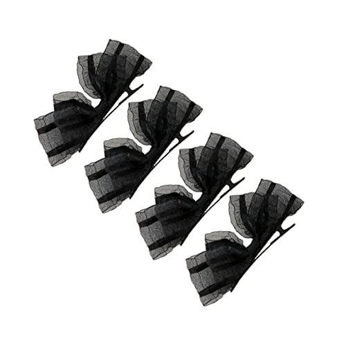 Cabilock 4 Haarnadeln Mit Spitzenschleife – Elegante Haarspangen Mit Schleife Für Party Hochzeit Geburtstag Bankett von Cabilock