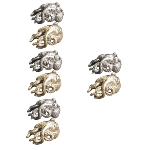 Cabilock 4 Sätze Vintage Messing Schlüsselanhänger Charm Anhänger Für Diy Schlüsselring Dekoration Tierisch Ornamente Für Kreative Und Persönliche Accessoires 2 Stück * 4 von Cabilock