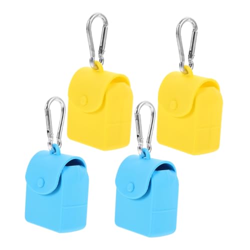 Cabilock 4stücke Silikon Geldbeutel Für Männer Wiederverwendbare Münzbeutel Mit Schlüsselanhänger Aufbewahrungstaschen Für Reisen Und Outdoor-aktivitäten von Cabilock