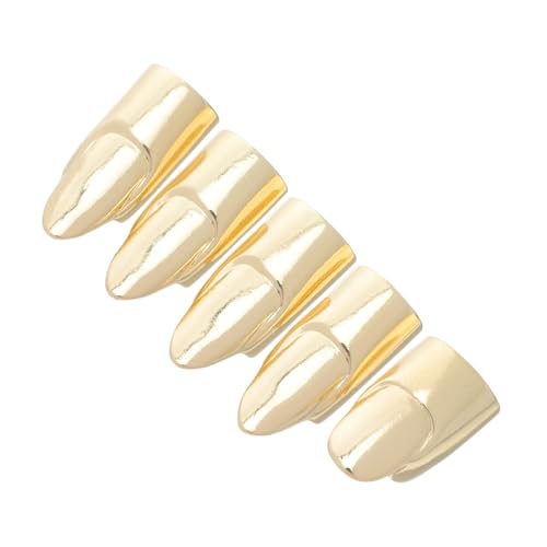 Cabilock 5stücke Nagelringe Für Frauen Aus Metall Verstellbare Nagelkrallen Als Punk-schmuck Für Halloween-partyzubehör Und Fingerspitzenringe von Cabilock
