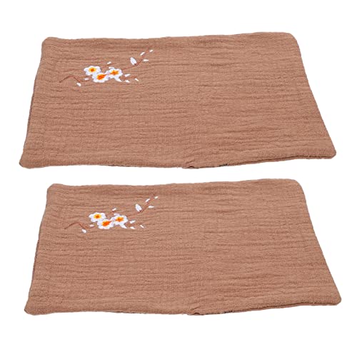 Cabilock 6 Stk Besticktes Geschirrtuch Aus Baumwollleinen Bestickte Teeservietten Besticktes Handtuch Baumwollwaschlappen Dekorative Badetücher Baby Bettwäsche Aus Baumwolle Blumen Drucken von Cabilock