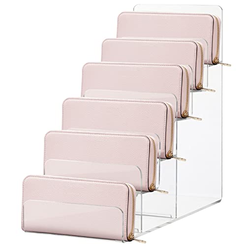 Cabilock 6 Tier Acryl Brieftasche Display Ständer Halter Acryl Schmuck Display Riser Regal für Handtasche Geldbörse Display Einzelhandel Store Halter Regal Kosmetik Display Racks, Transparent, Cabilock 6 Tier Acryl Brieftasche Display Ständer Halter Acryl Schmuck Display Riser Regal für Handtasche Geldbörse Display Einzelhandel Store Halter Regal Kosmetik Display Racks, Transparent, von Cabilock