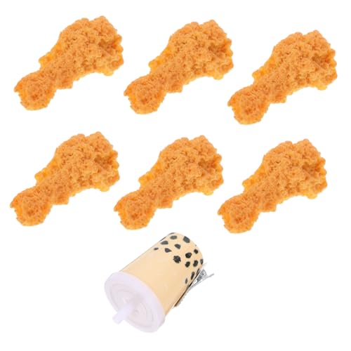 Cabilock 7 Stück Realistische Haarspangen in Form Von Gefälschten Hühnerbeinen Party-haarnadel-accessoire Für Frauen Und Mädchen Foto-requisiten Für Die Küchendekoration von Cabilock