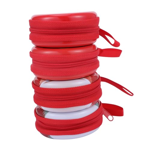 Cabilock 8 Stück Teiliges Weihnachts Etui mit Reißverschluss Süße Ohrenhörer im Zufälligen für Dekoration Aufbewahrung von Kleingeld oder Süßigkeiten von Cabilock