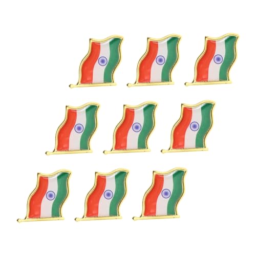 Cabilock 9 Stück Metallabzeichen für Anzug Schal und Hut Patriotische Nationalflaggen Anstecknadel für Männer und Frauen Kleidung von Cabilock