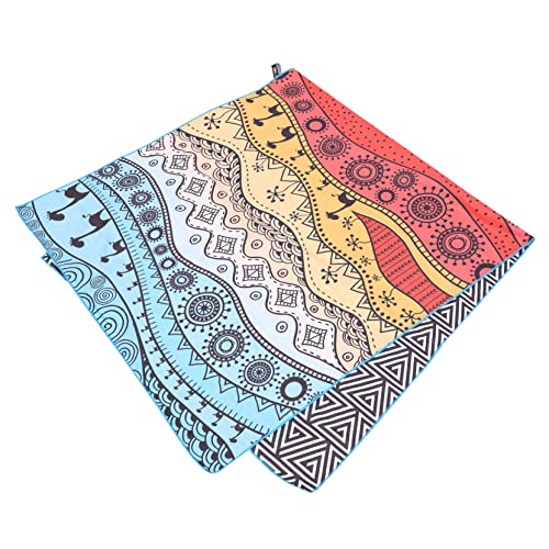 Cabilock Sandtücher Schnelltrocknendes Badetuch Faser Großes Bedrucktes Strandtuch Ideal Für Pool Camping Wandern von Cabilock