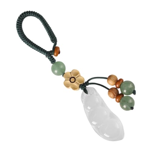 Cabilock Chinesischer Schlüsselanhänger Chalcedon Traditionelles Glücksbringer Ornament für Autoschlüssel Rucksäcke Stilvoller Anhänger für Taschen mit Robuster Verarbeitung und Mehrfachem von Cabilock