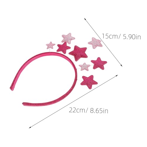 Cabilock Glitzer Stern Haarreif für Mädchen und Festliches Haaraccessoire für Geburtstagsfeiern Feiertage und Besondere Anlässe Bequeme und Stylische Kopfbedeckung mit Einzigartigem Design von Cabilock