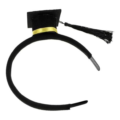 Cabilock Graduierungskappen-stirnband Abschluss-stirnband Für Studenten Abschlusskostüm-accessoire Herzlichen Glückwunsch Grad Stirnband Modisches Abschlusskostüm Party Yellow Gefühlt von Cabilock