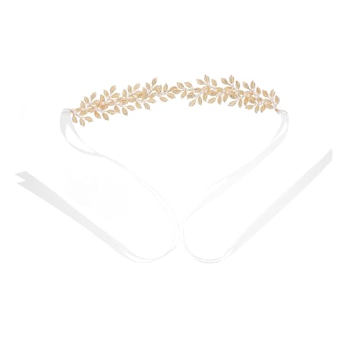 Cabilock Perlenstirnband Für Frauen Brauthaarband Mit Blättern Haarband Kopfschmuck Für Mädchen Dekoratives Stirnband Exquisites Haarschmuckzubehör von Cabilock