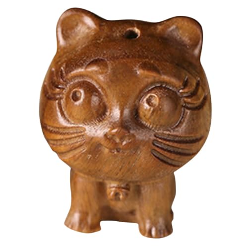 Cabilock Holz Katzenanhänger aus Hochwertigem Holz Niedlicher Kätzchen Charm Diy Schlüsselanhänger Langlebig für Katzenliebhaber und Geburtstagsdeko von Cabilock