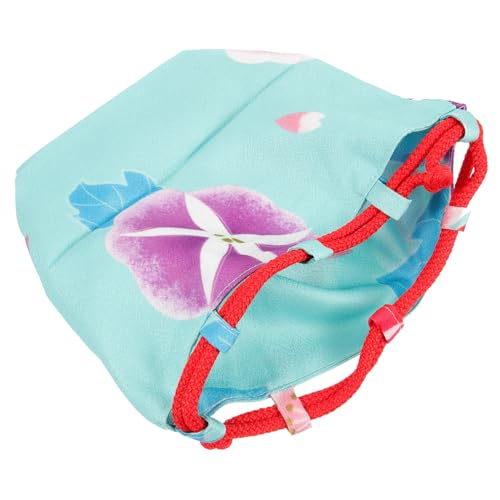 Cabilock Japanische Kimono-Handtaschen Beutel Mini-Kühltasche Sack Tasche Sporttasche Damen Storage Pockets Storage Bags Geschenktüten mit Kordelzug dekorative Taschen Polyester (Polyester) von Cabilock