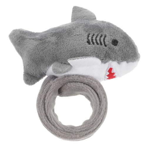 Cabilock Kuscheltierschlagarmband aus Plüsch Süßes Haifischdesign Kinderfreundliches Partyspielzeug Leichtes Armband für und von Cabilock