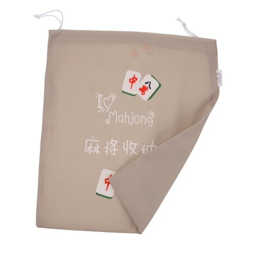 Cabilock Mahjong-spieltasche Aus Organizer Für Mahjong-Steine Mit Kordelzug Tragbare Aufbewahrungstasche von Cabilock