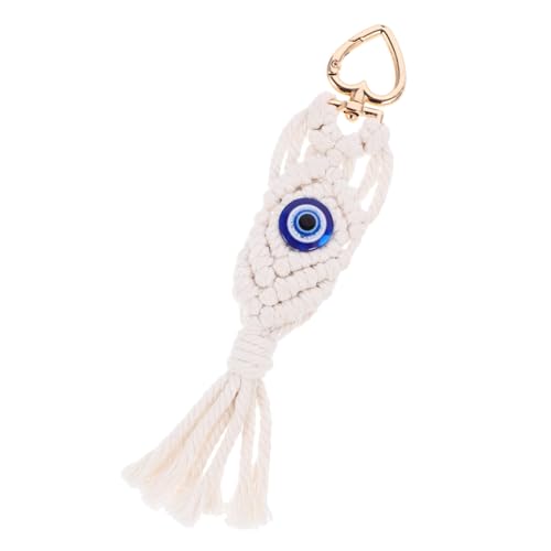 Cabilock Makramee-schlüsselanhänger Mit Quaste Handgewebter Schlüsselanhänger Aus Baumwollseil Für Tasche Oder Schlüssel von Cabilock